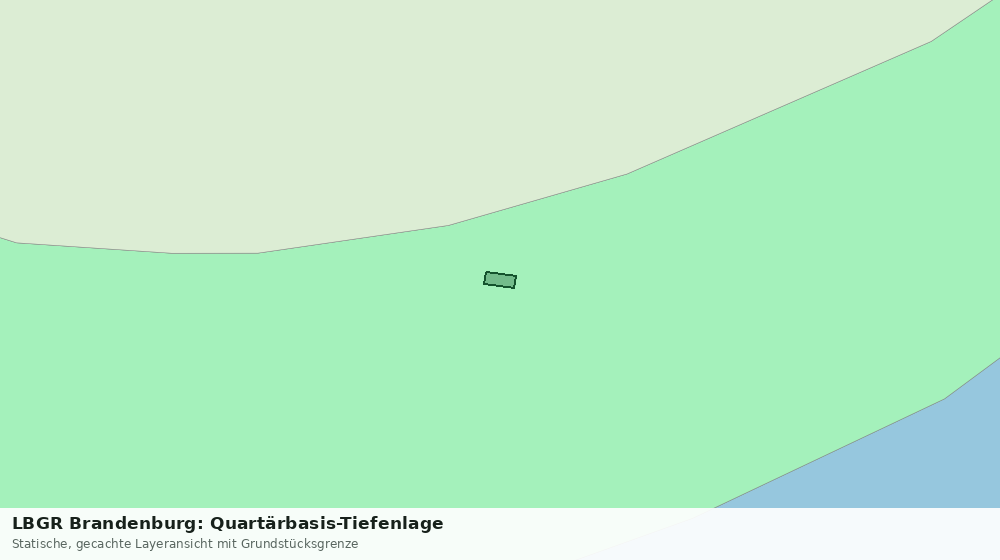 Statische Kartenansicht: LBGR Brandenburg: Quartärbasis-Tiefenlage