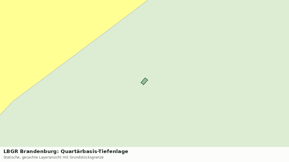 Statische Kartenansicht: LBGR Brandenburg: Quartärbasis-Tiefenlage