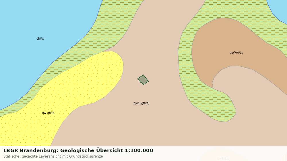 Statische Kartenansicht: LBGR Brandenburg: Geologische Übersicht 1:100.000