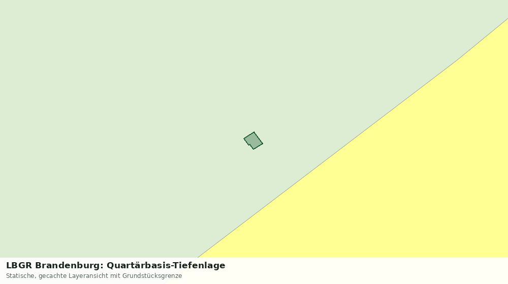Statische Kartenansicht: LBGR Brandenburg: Quartärbasis-Tiefenlage