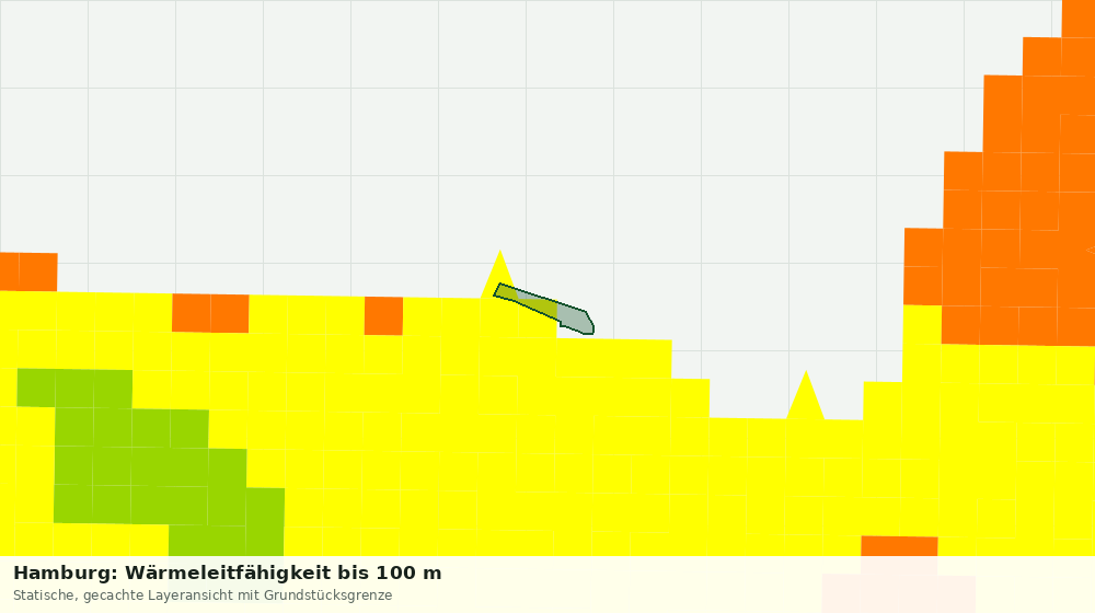 Statische Kartenansicht: Hamburg: Wärmeleitfähigkeit bis 100 m