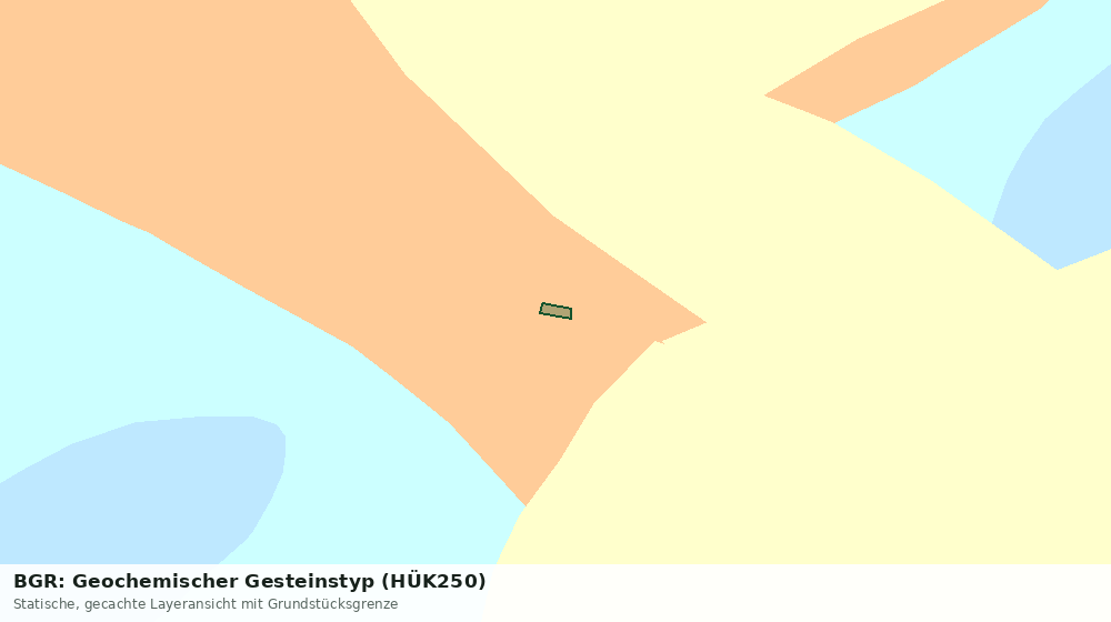 Statische Kartenansicht: BGR: Geochemischer Gesteinstyp (HÜK250)