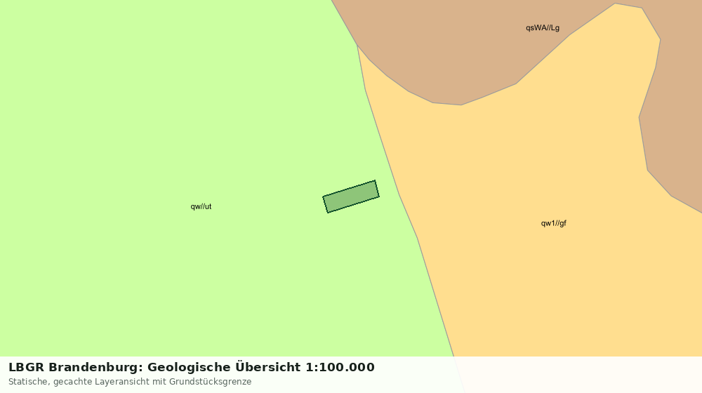 Statische Kartenansicht: LBGR Brandenburg: Geologische Übersicht 1:100.000