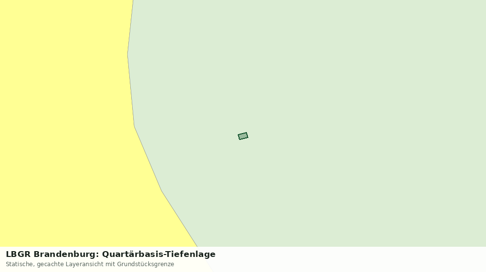 Statische Kartenansicht: LBGR Brandenburg: Quartärbasis-Tiefenlage