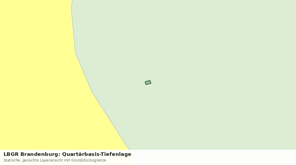Statische Kartenansicht: LBGR Brandenburg: Quartärbasis-Tiefenlage