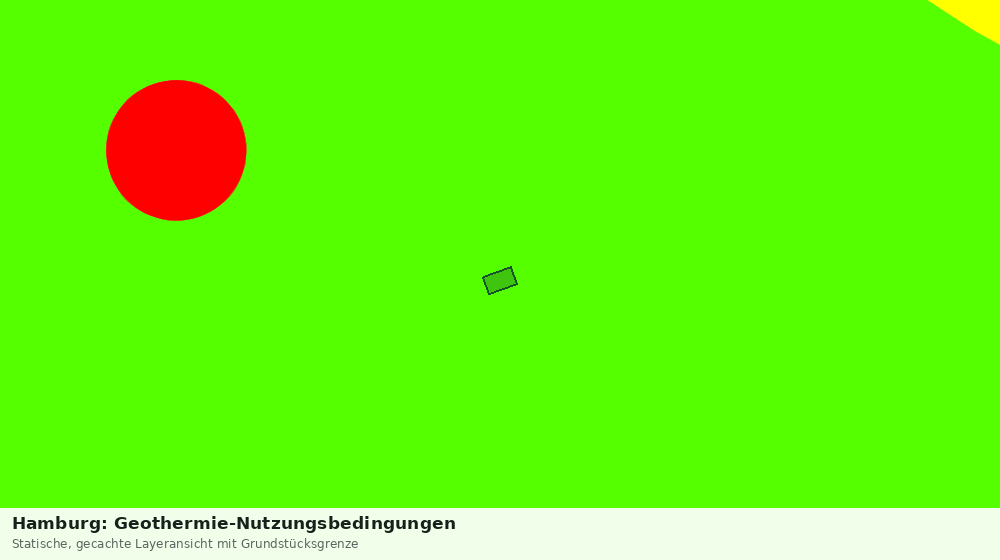 Statische Kartenansicht: Hamburg: Geothermie-Nutzungsbedingungen