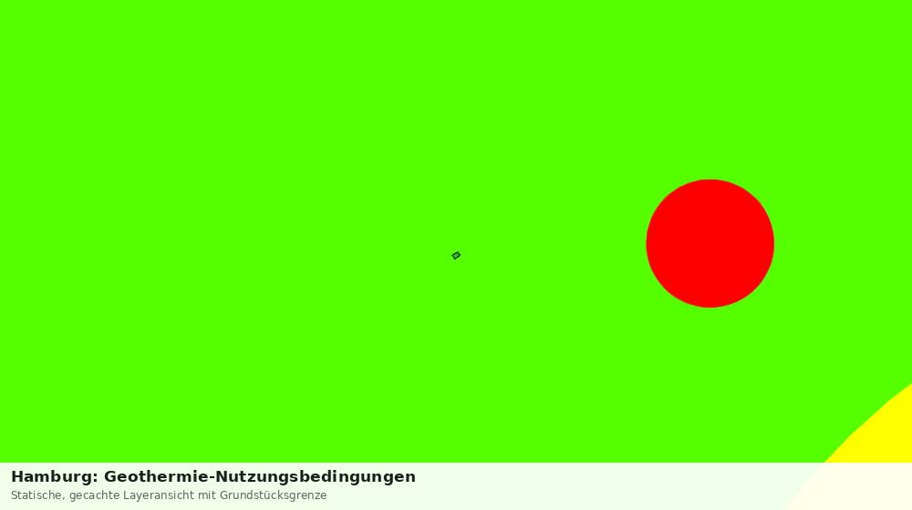 Statische Kartenansicht: Hamburg: Geothermie-Nutzungsbedingungen