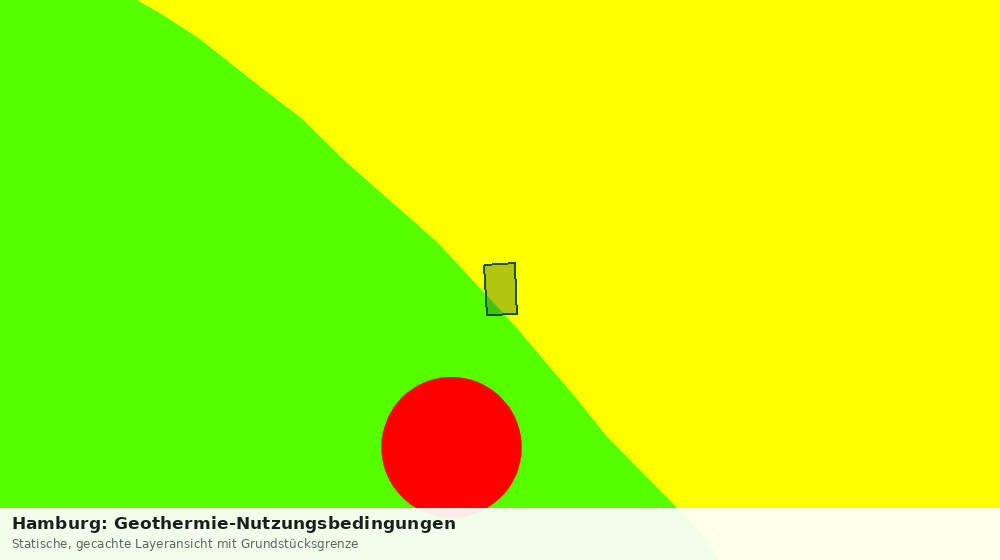 Statische Kartenansicht: Hamburg: Geothermie-Nutzungsbedingungen