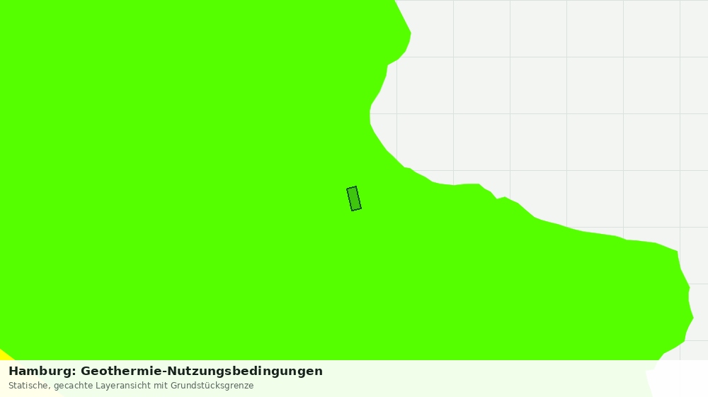 Statische Kartenansicht: Hamburg: Geothermie-Nutzungsbedingungen