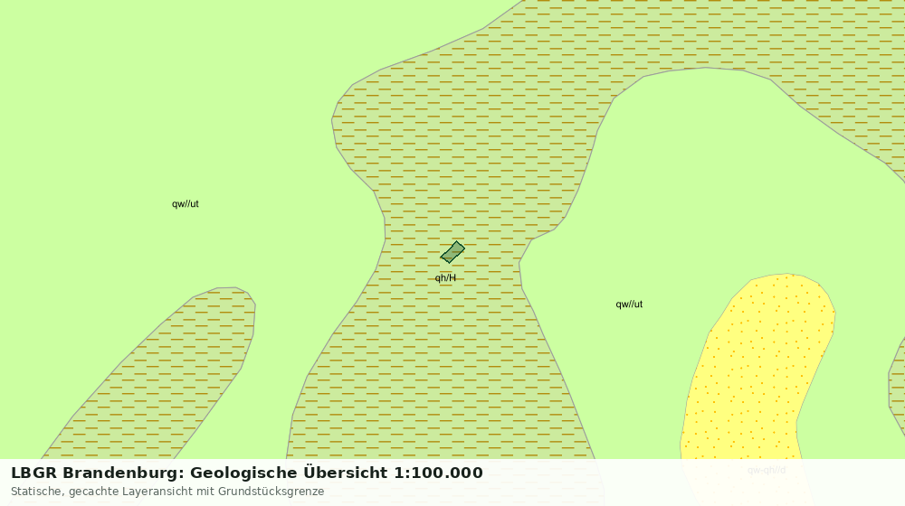 Statische Kartenansicht: LBGR Brandenburg: Geologische Übersicht 1:100.000