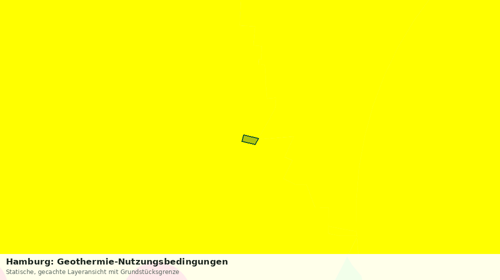 Statische Kartenansicht: Hamburg: Geothermie-Nutzungsbedingungen