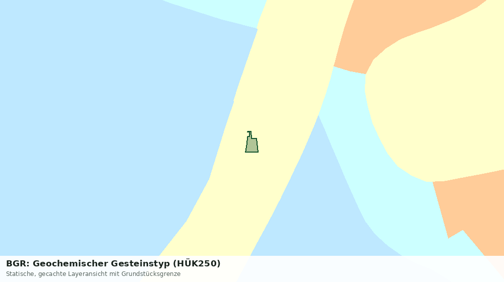 Statische Kartenansicht: BGR: Geochemischer Gesteinstyp (HÜK250)