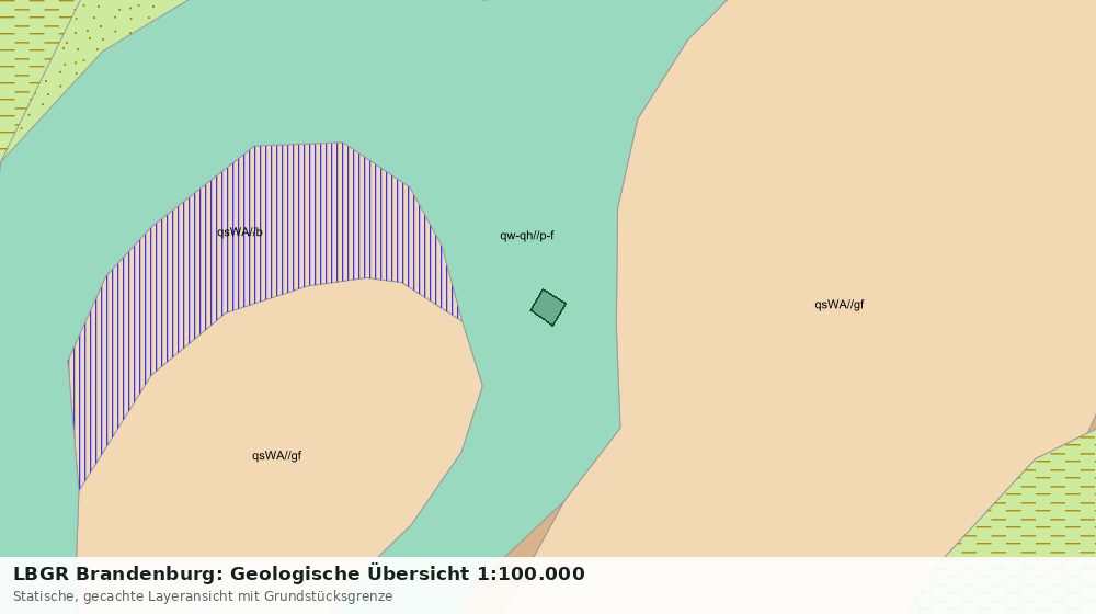 Statische Kartenansicht: LBGR Brandenburg: Geologische Übersicht 1:100.000