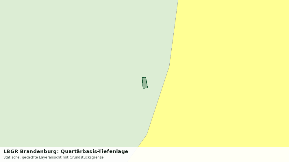 Statische Kartenansicht: LBGR Brandenburg: Quartärbasis-Tiefenlage