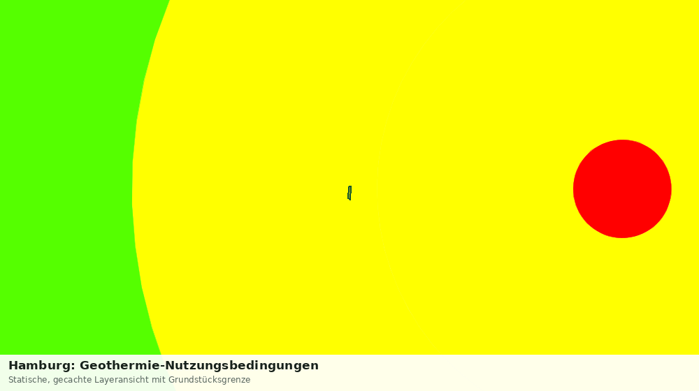 Statische Kartenansicht: Hamburg: Geothermie-Nutzungsbedingungen