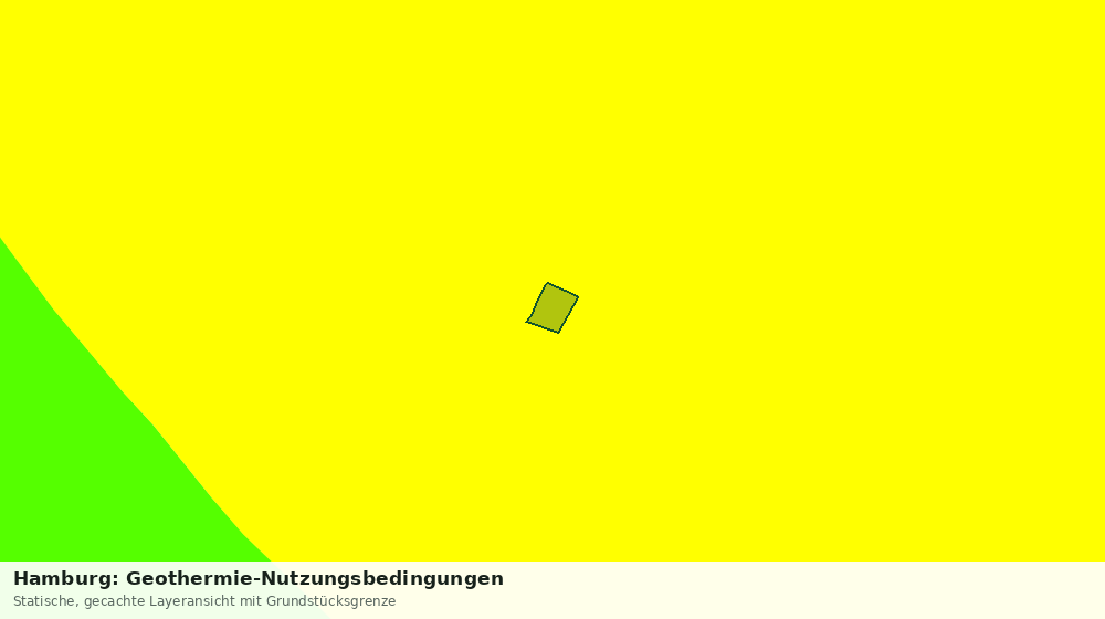 Statische Kartenansicht: Hamburg: Geothermie-Nutzungsbedingungen