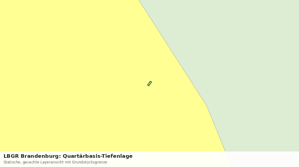 Statische Kartenansicht: LBGR Brandenburg: Quartärbasis-Tiefenlage