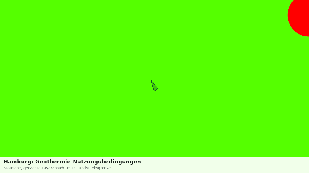 Statische Kartenansicht: Hamburg: Geothermie-Nutzungsbedingungen