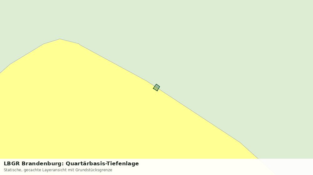 Statische Kartenansicht: LBGR Brandenburg: Quartärbasis-Tiefenlage