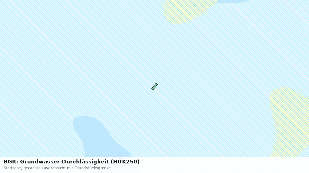 Statische Kartenansicht: BGR: Grundwasser-Durchlässigkeit (HÜK250)
