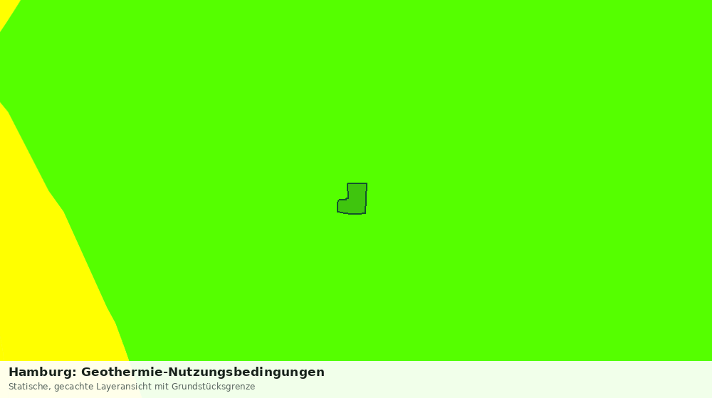 Statische Kartenansicht: Hamburg: Geothermie-Nutzungsbedingungen
