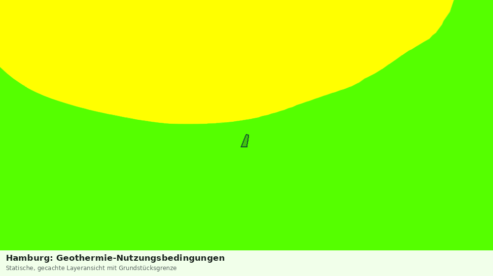 Statische Kartenansicht: Hamburg: Geothermie-Nutzungsbedingungen