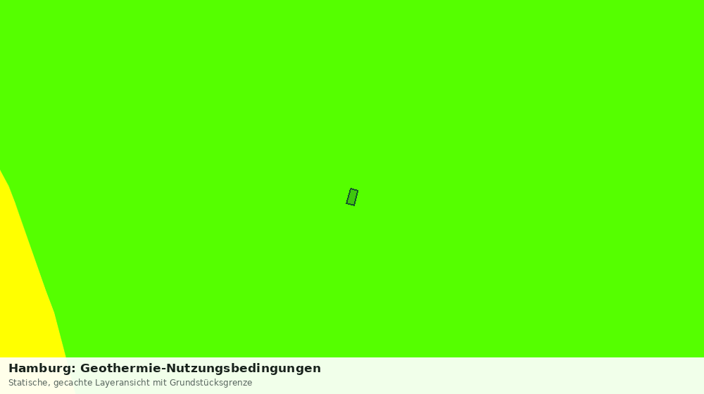 Statische Kartenansicht: Hamburg: Geothermie-Nutzungsbedingungen