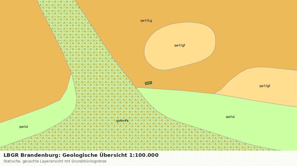 Statische Kartenansicht: LBGR Brandenburg: Geologische Übersicht 1:100.000