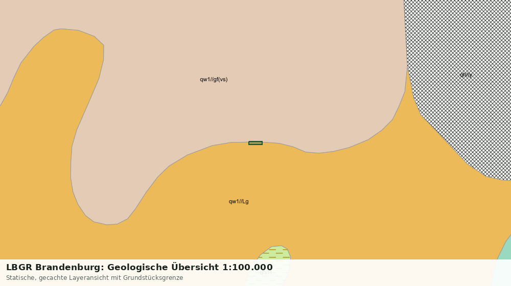 Statische Kartenansicht: LBGR Brandenburg: Geologische Übersicht 1:100.000