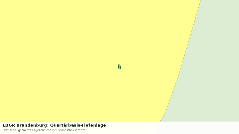 Statische Kartenansicht: LBGR Brandenburg: Quartärbasis-Tiefenlage