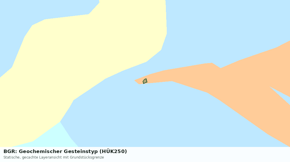 Statische Kartenansicht: BGR: Geochemischer Gesteinstyp (HÜK250)