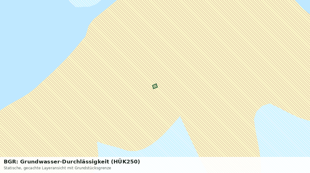 Statische Kartenansicht: BGR: Grundwasser-Durchlässigkeit (HÜK250)