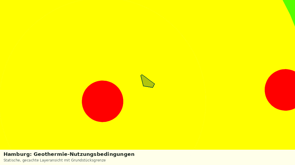 Statische Kartenansicht: Hamburg: Geothermie-Nutzungsbedingungen