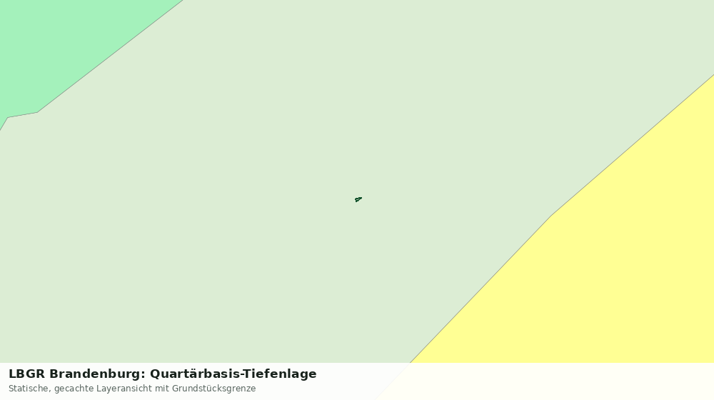 Statische Kartenansicht: LBGR Brandenburg: Quartärbasis-Tiefenlage