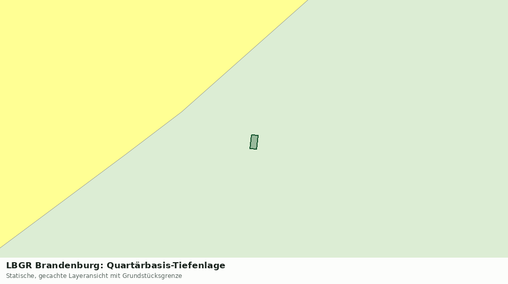 Statische Kartenansicht: LBGR Brandenburg: Quartärbasis-Tiefenlage