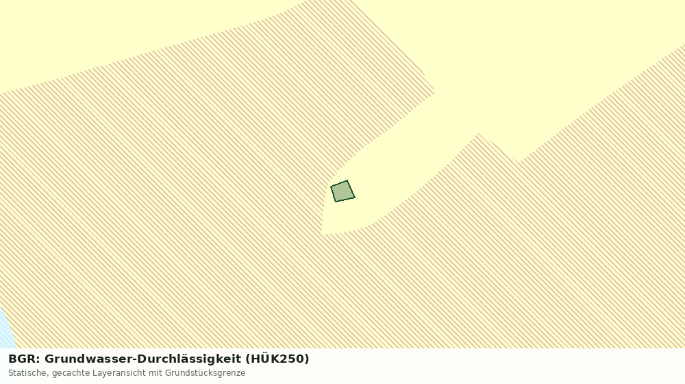 Statische Kartenansicht: BGR: Grundwasser-Durchlässigkeit (HÜK250)