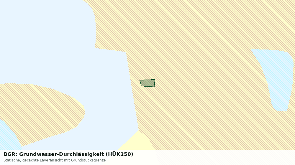 Statische Kartenansicht: BGR: Grundwasser-Durchlässigkeit (HÜK250)