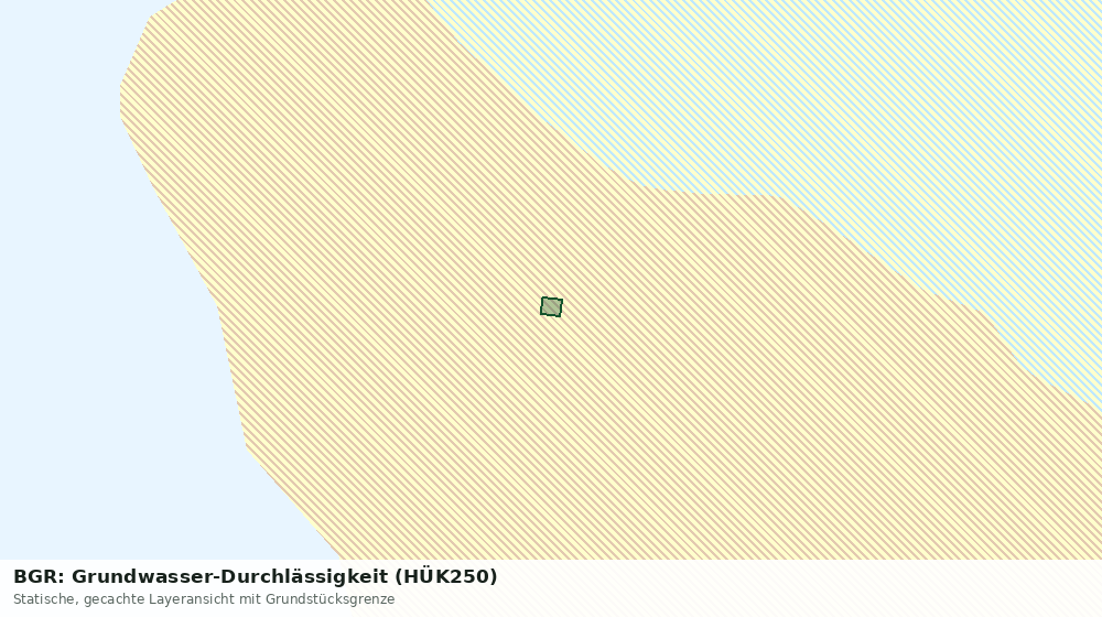 Statische Kartenansicht: BGR: Grundwasser-Durchlässigkeit (HÜK250)