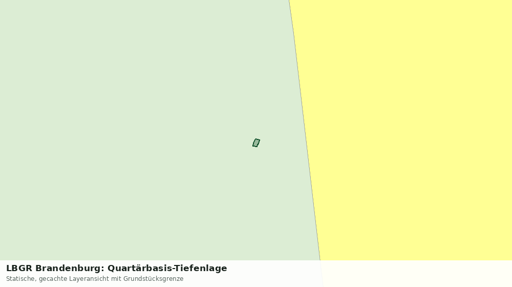 Statische Kartenansicht: LBGR Brandenburg: Quartärbasis-Tiefenlage