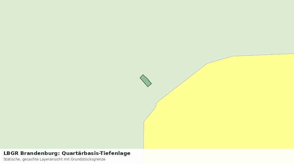 Statische Kartenansicht: LBGR Brandenburg: Quartärbasis-Tiefenlage