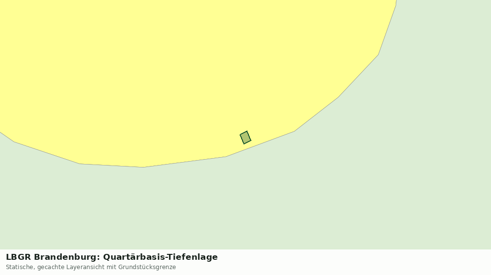 Statische Kartenansicht: LBGR Brandenburg: Quartärbasis-Tiefenlage
