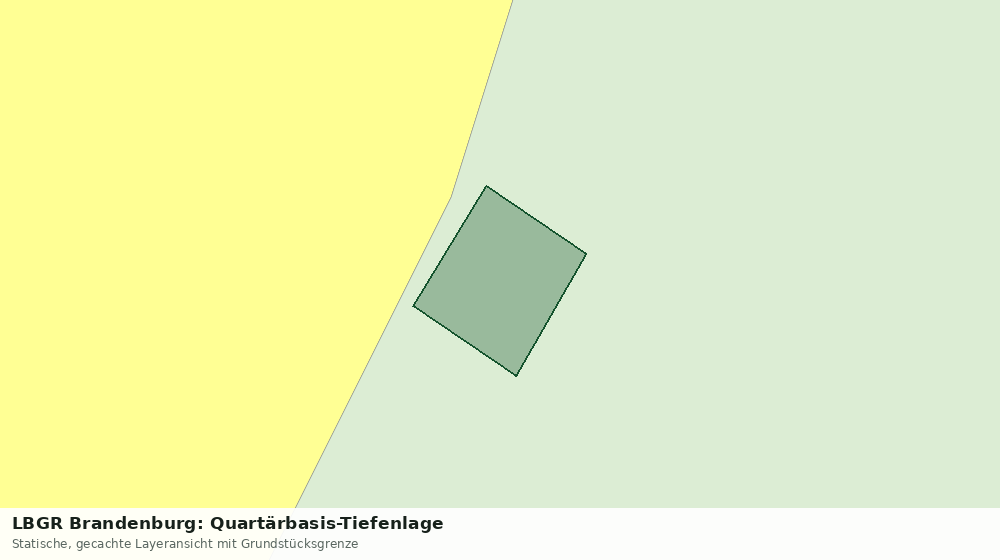 Statische Kartenansicht: LBGR Brandenburg: Quartärbasis-Tiefenlage