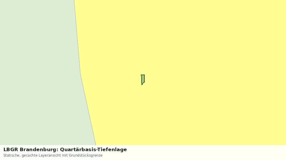 Statische Kartenansicht: LBGR Brandenburg: Quartärbasis-Tiefenlage