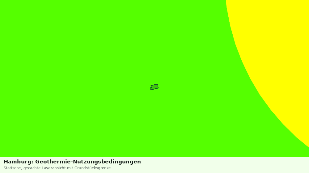 Statische Kartenansicht: Hamburg: Geothermie-Nutzungsbedingungen
