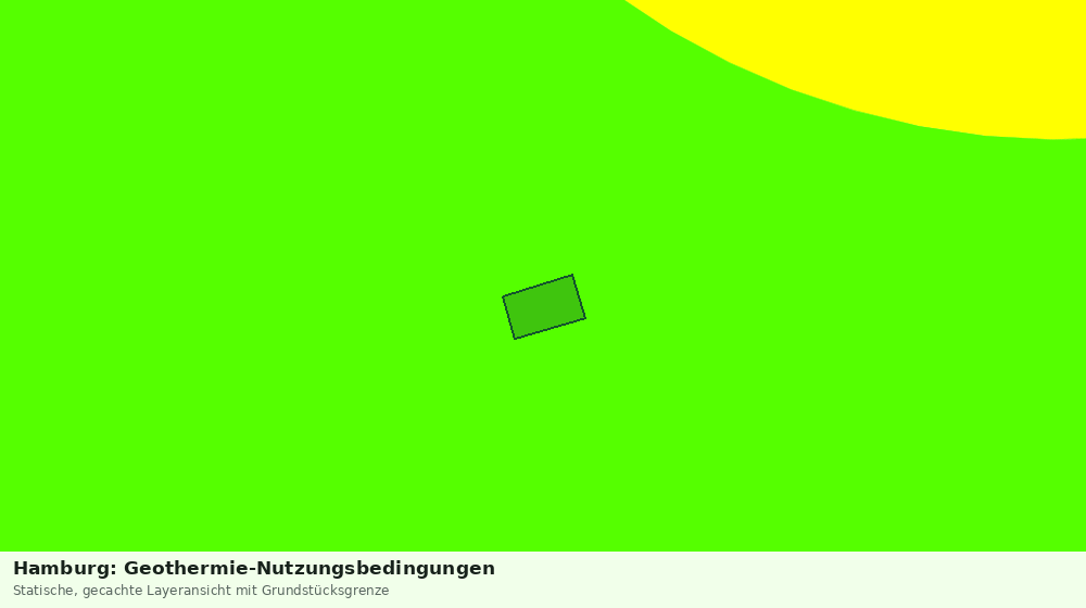 Statische Kartenansicht: Hamburg: Geothermie-Nutzungsbedingungen