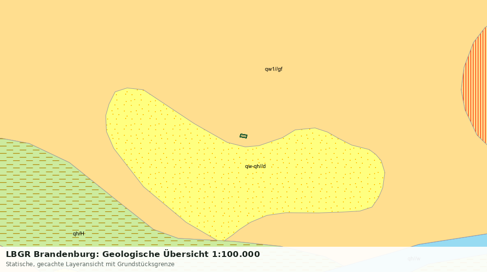Statische Kartenansicht: LBGR Brandenburg: Geologische Übersicht 1:100.000