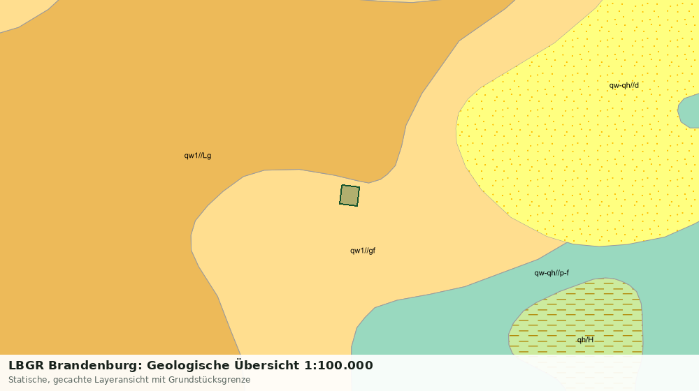 Statische Kartenansicht: LBGR Brandenburg: Geologische Übersicht 1:100.000