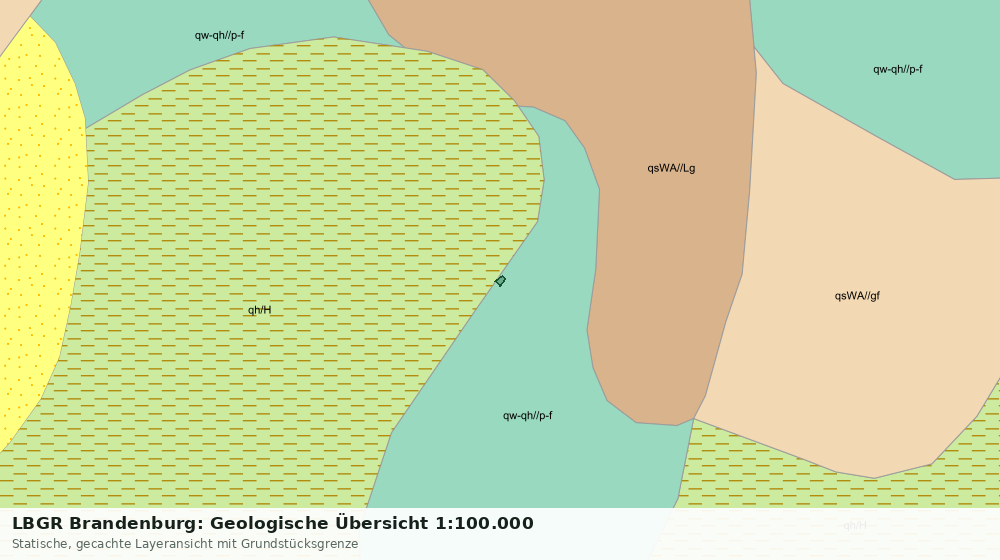 Statische Kartenansicht: LBGR Brandenburg: Geologische Übersicht 1:100.000
