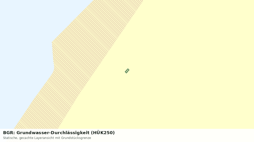 Statische Kartenansicht: BGR: Grundwasser-Durchlässigkeit (HÜK250)