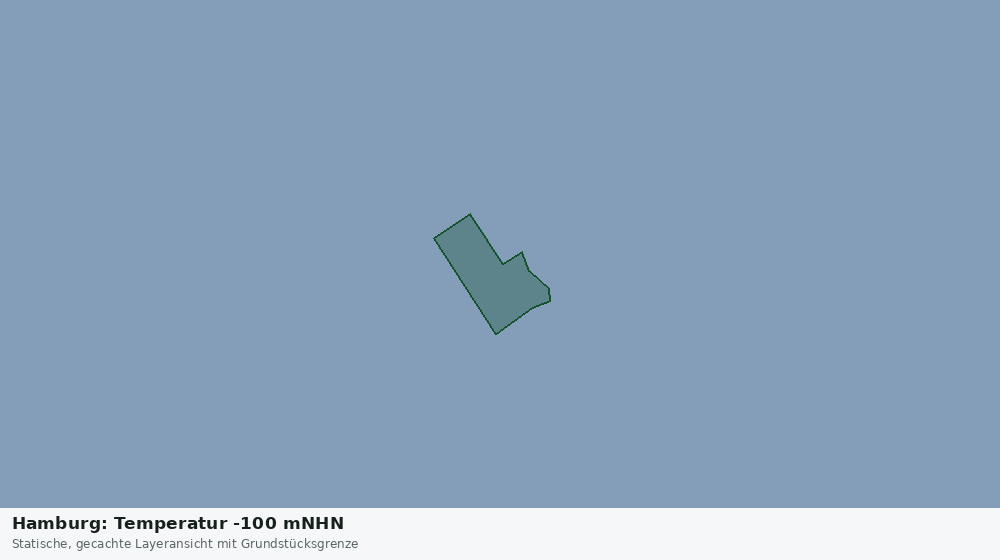Statische Kartenansicht: Hamburg: Temperatur -100 mNHN